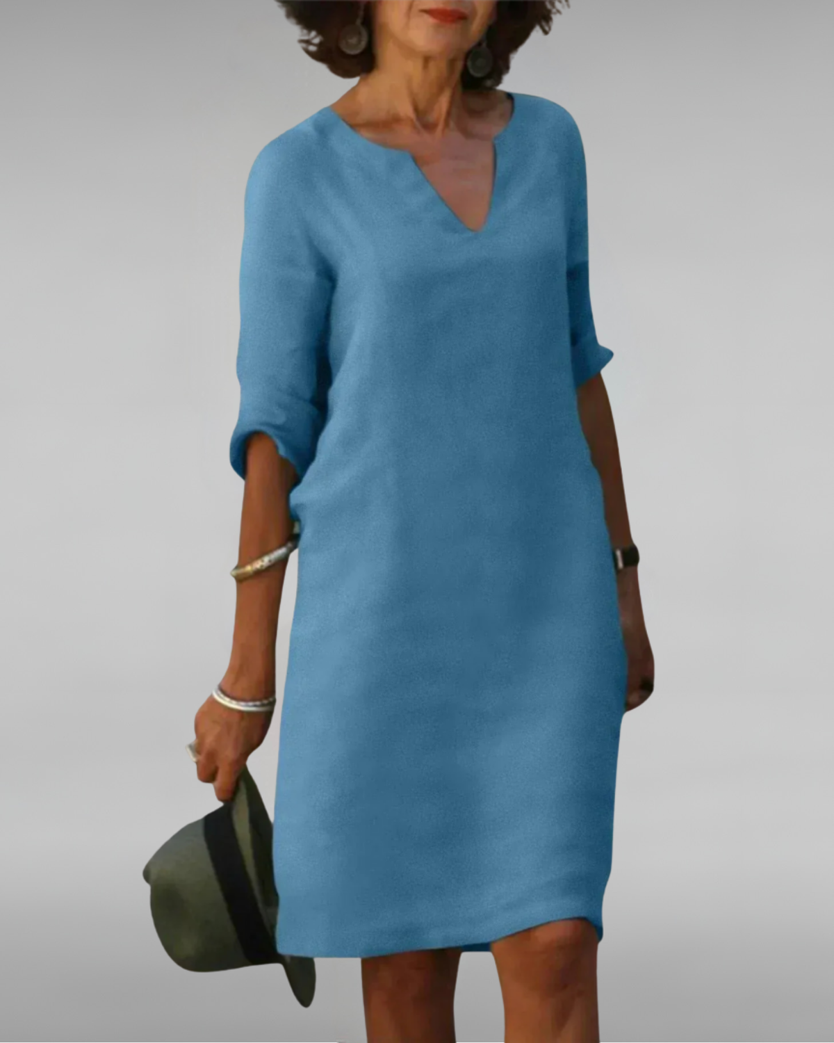 Lynda | Timeless V-Neck Dress
