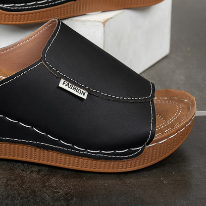 Isabelle | Cozy Wedge Mule
