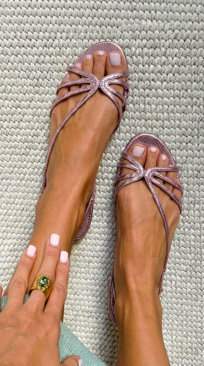 Ginevra | Comfortable Golden Comfort Sandals with Ergonomic Footbed