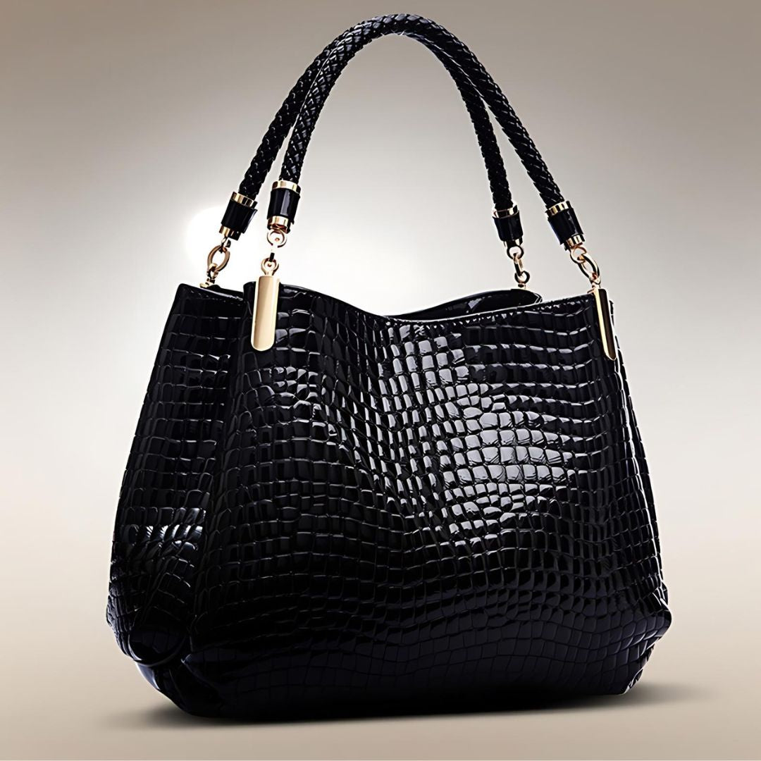 Besace - Elegant Croc Handbag