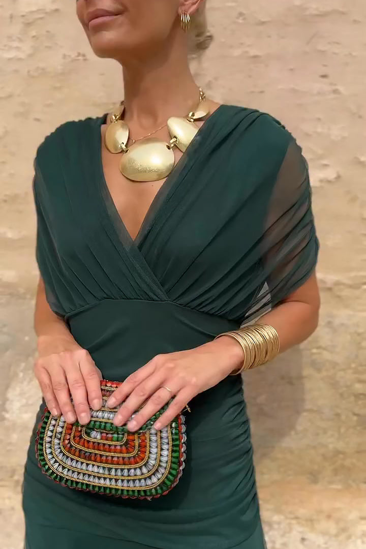 Elegant Silk Santana Dress - Maison Claire et Sylvie