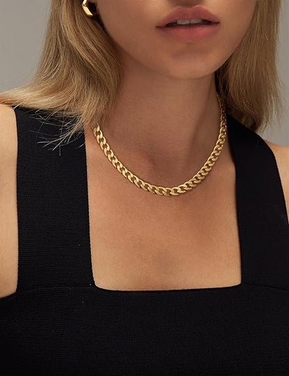 Chunky Collar with Cuban Links
