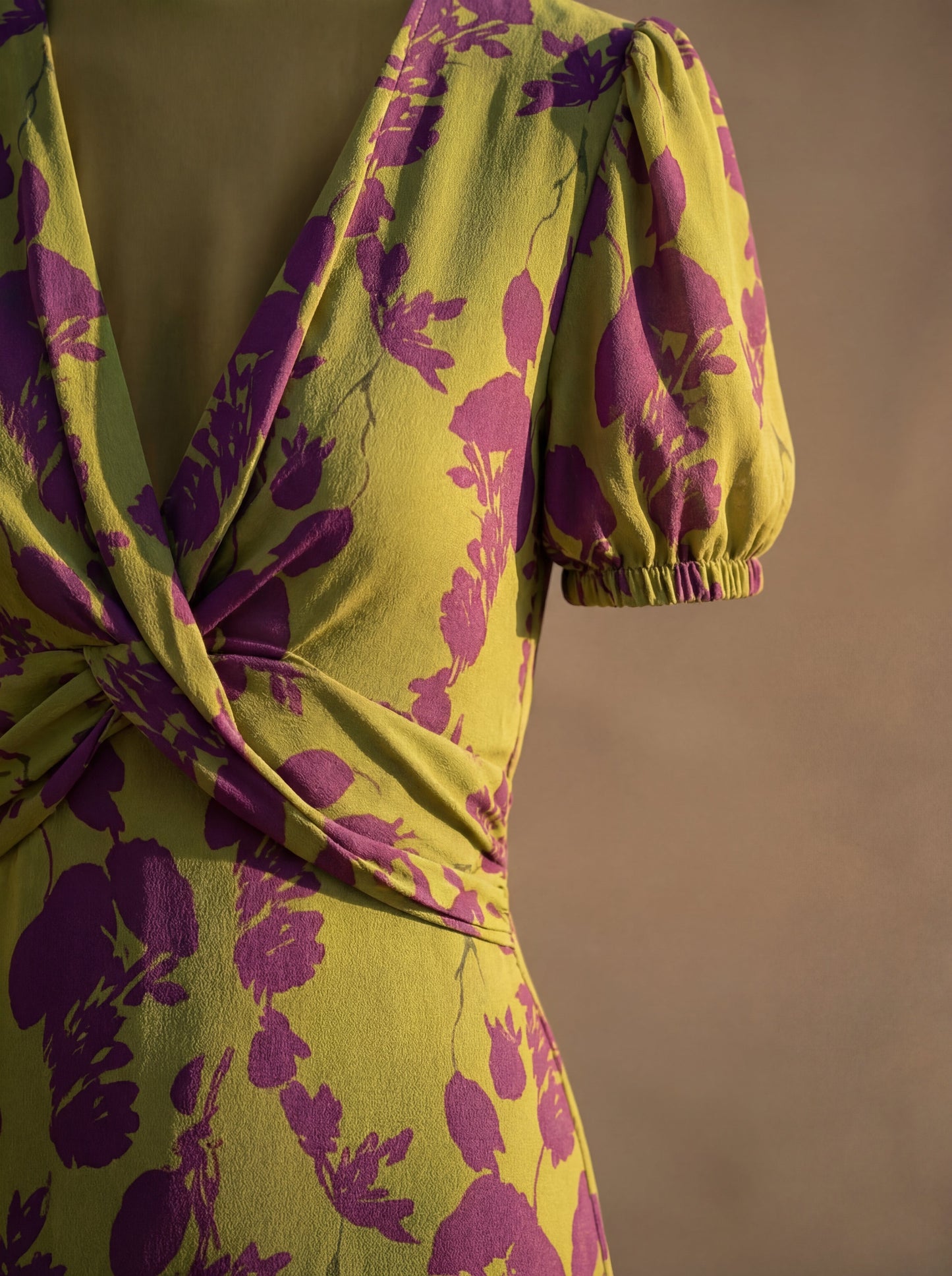 Elegant Silk Fabric Dress - Maison Claire et Sylvie Collection