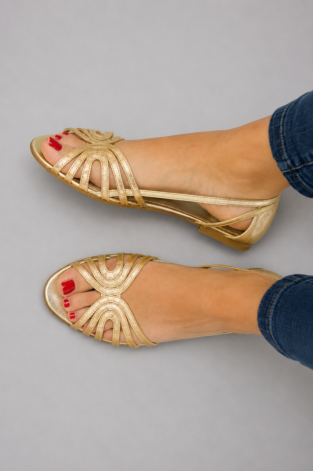 Eleonora | Golden Summer Sandals