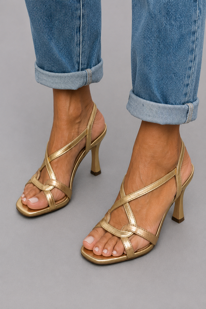 Elisabetta | Golden Summer Sandals for a Touch of Magic