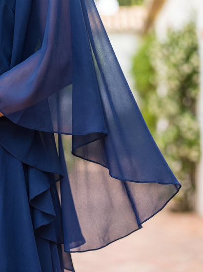 Elegant and Refined Lázaro Two-Piece Set in Crepe