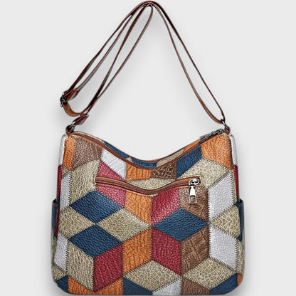 Miresta – Patchwork Leather Shoulder Bag