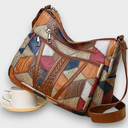 Miresta – Patchwork Leather Shoulder Bag