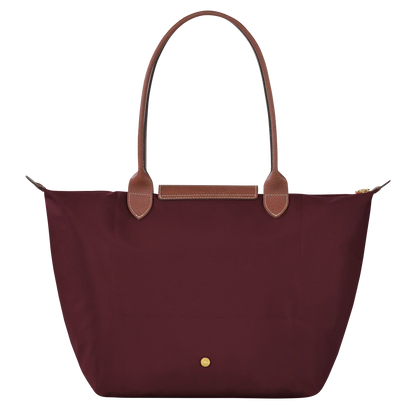 Le Pliage Tote Large, Burgundy