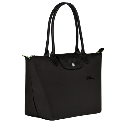 Longchamp - Le Pliage Tote Medium, Leather Black