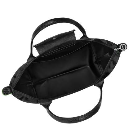 Longchamp - Le Pliage Tote Medium, Leather Black