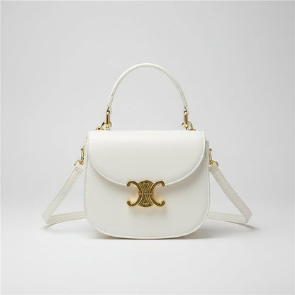 Mini sac bandoulière orné d'éléments dorés