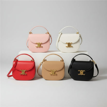 Mini sac bandoulière orné d'éléments dorés