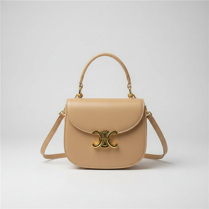 Mini sac bandoulière orné d'éléments dorés