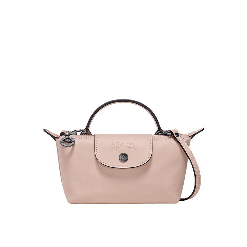 Mini Leather Le Pliage Bag