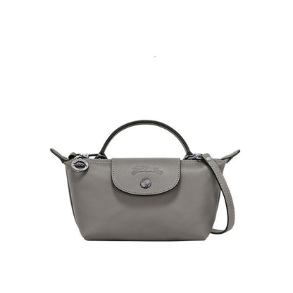 Mini Leather Le Pliage Bag