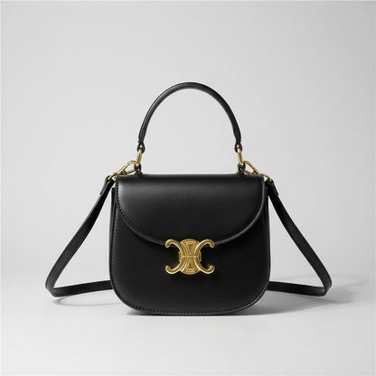 Mini sac bandoulière orné d'éléments dorés