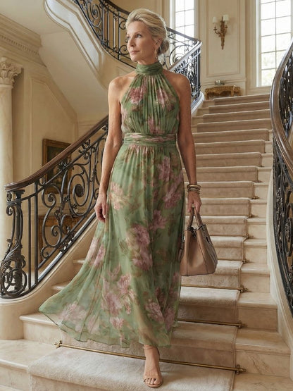 Naomi | Halter Maxi Dress