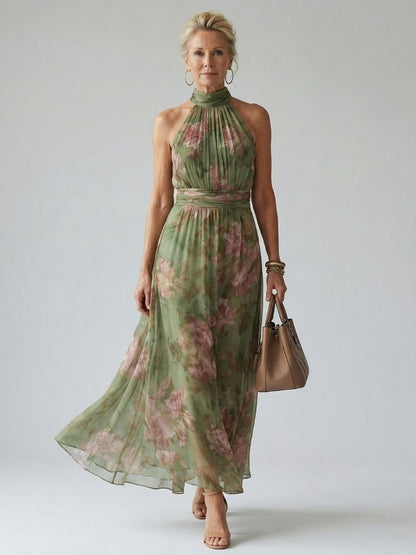Naomi | Halter Maxi Dress
