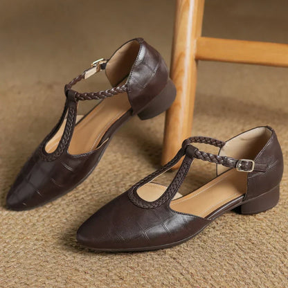 Krista | Leather Mary Janes