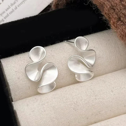 Earrings in Flower made of Silver and 18K Gold