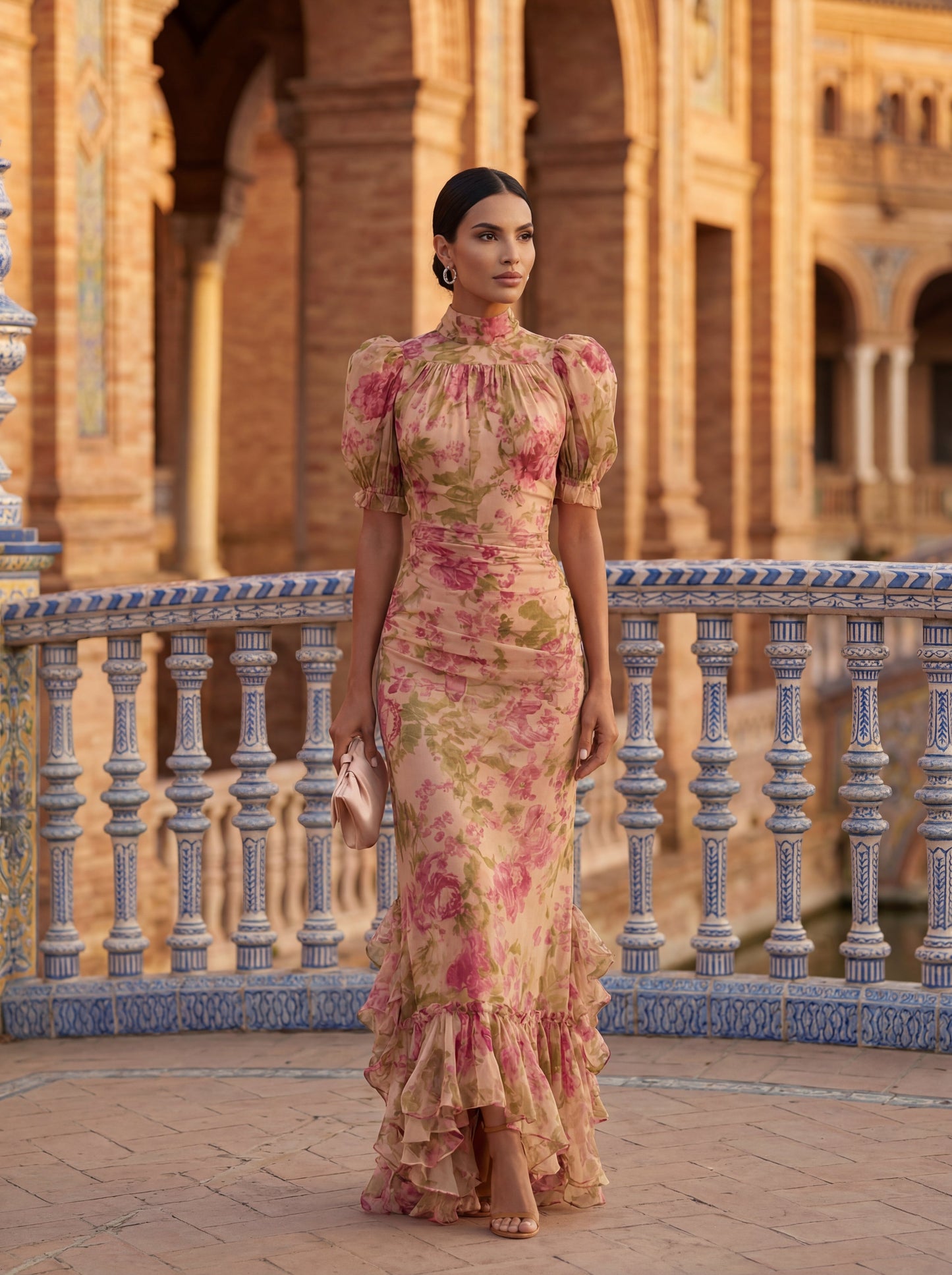 Elegant Silk Rosario Dress – Maison Claire et Sylvie