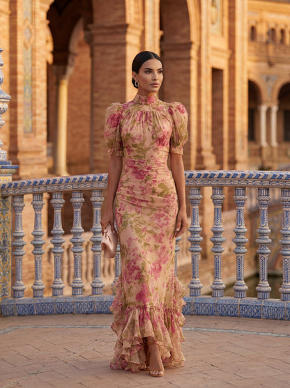 Elegant Silk Rosario Dress – Maison Claire et Sylvie