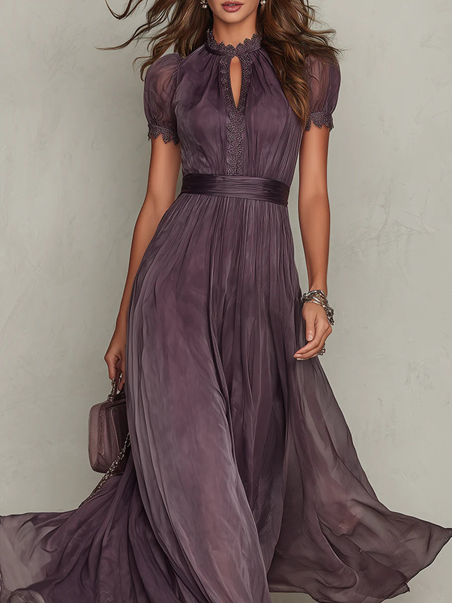 Flavia Long Dress in Luxurious Fabric - Unmatched Elegance at Maison Claire et Sylvie