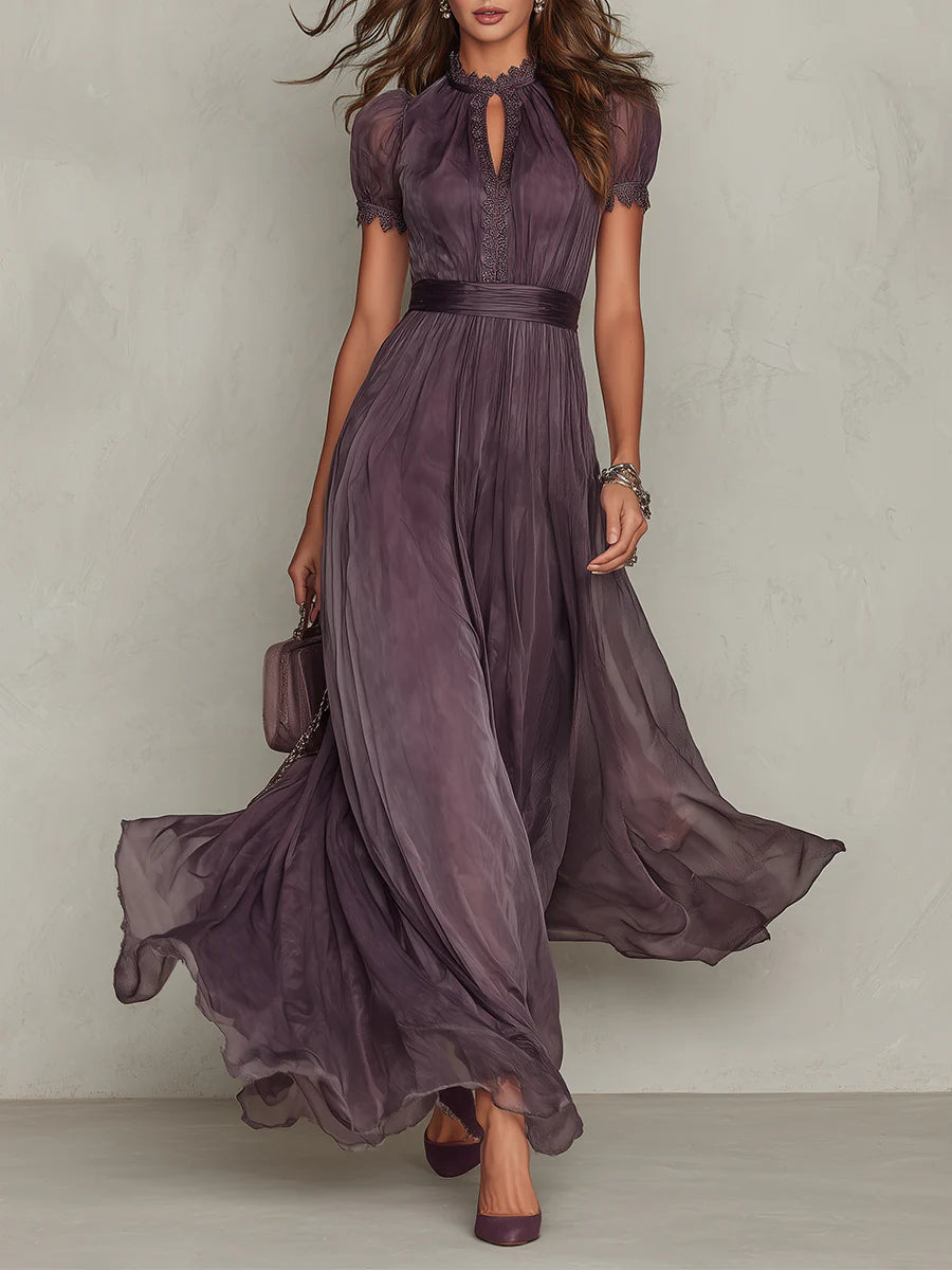 Flavia Long Dress in Luxurious Fabric - Unmatched Elegance at Maison Claire et Sylvie