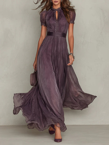 Flavia Long Dress in Luxurious Fabric - Unmatched Elegance at Maison Claire et Sylvie