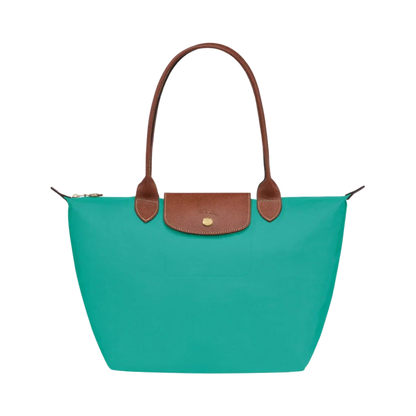 Longchamp - Le Pliage Tote Large, Turquoise