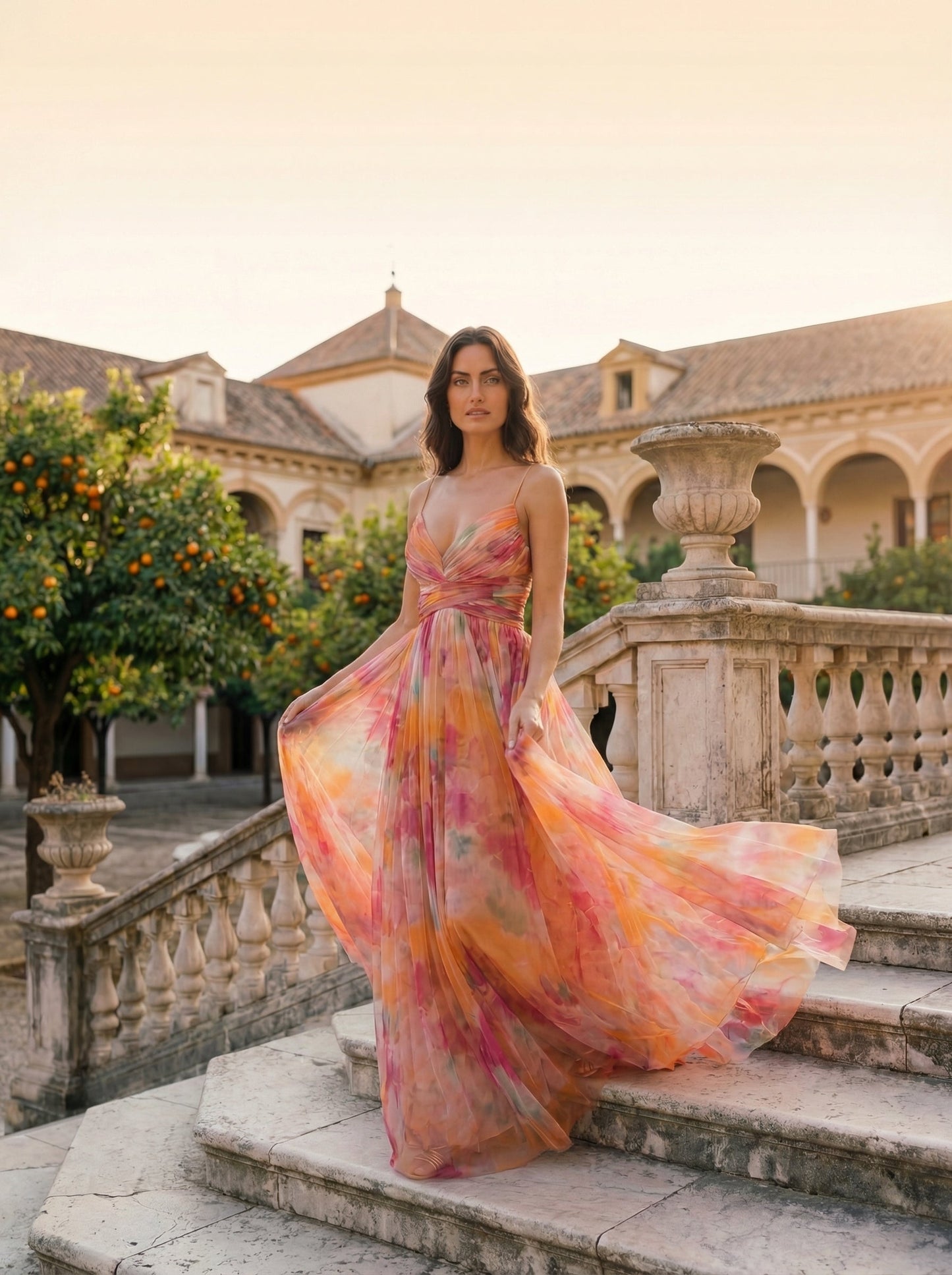 Elegant Silk Marbella Dress – Maison Claire et Sylvie
