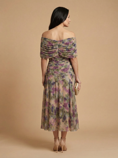 Elegant Silk Santana Dress - Maison Claire et Sylvie